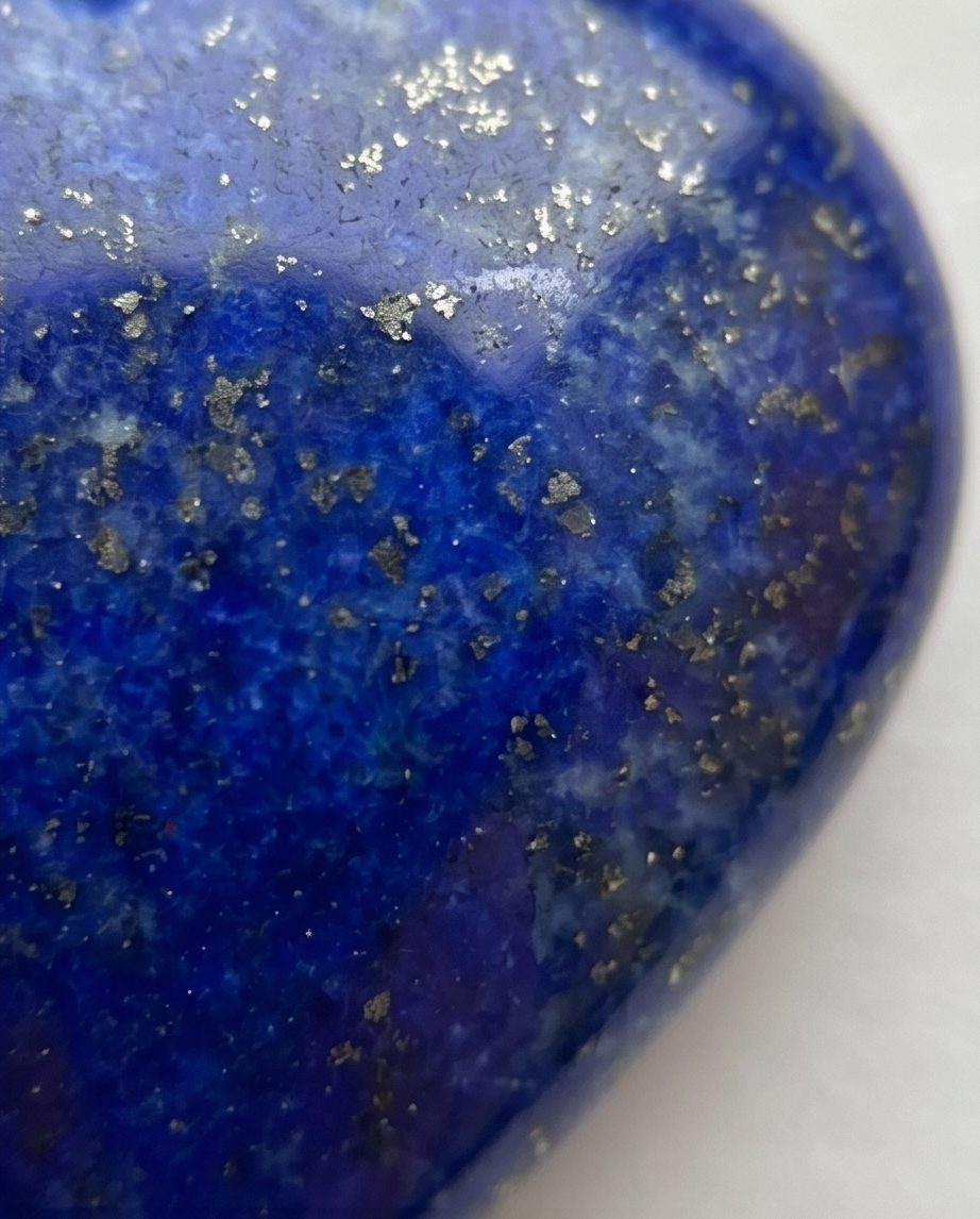 Lapis Azure Heart – Handgjort Hjärtformat Hänge i Äkta Lapis Lazuli & Silver