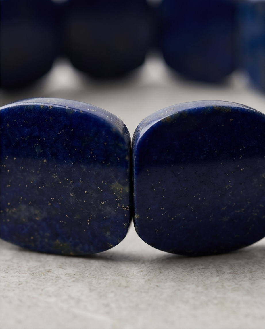 Lapis Azure Block – Handgjort Statement-armband i Polerad Lapis Lazuli