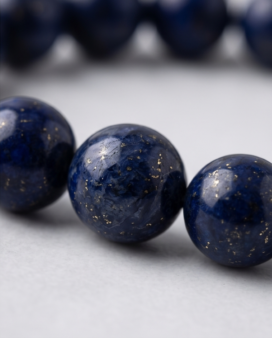 Lapis Vintage Oval Cuff – Handgjort Armband i Äkta Lapis Lazuli & Oxiderad Mässing