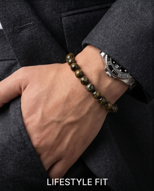 Golden Tiger’s Eye – Handgjort Armband med Naturliga Kraftstenar