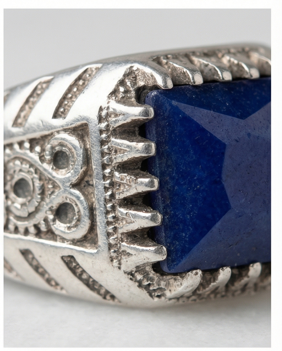 Deep Blue Lapis herring i Äkta Silver 925 – Tidlös Elegans