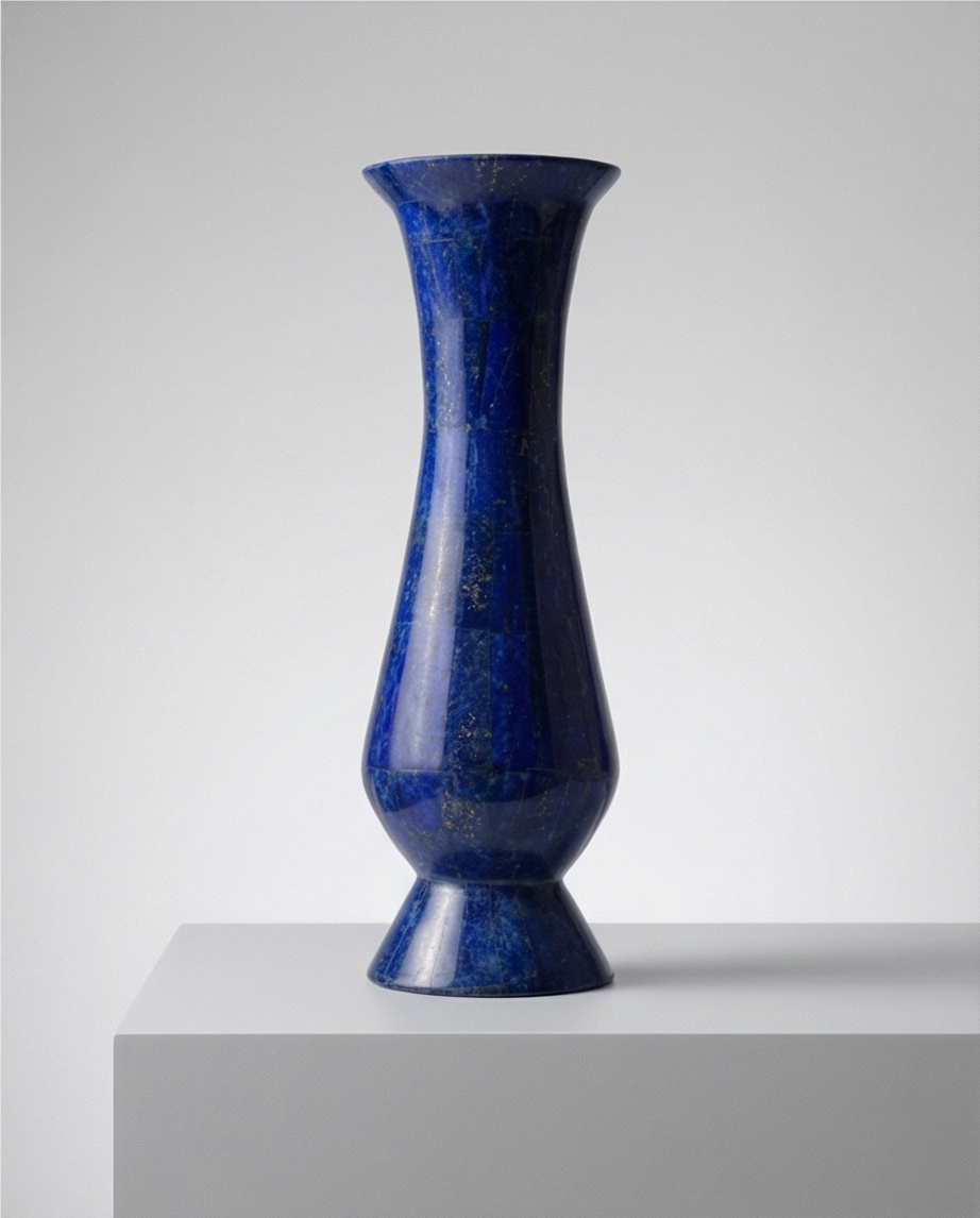 Lapis Prestige – Handgjord vas i lapis lazuli med tidlös elegans