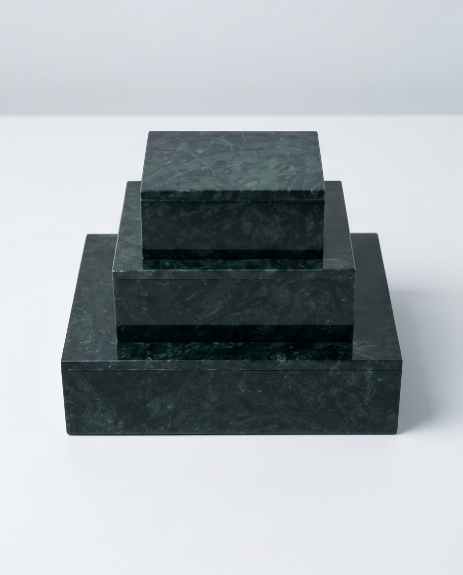 Heritage Stone Box – Handgjord Smyckesask i Äkta Natursten