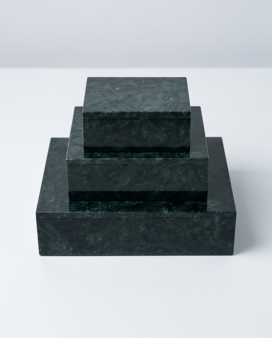 Heritage Stone Box – Handgjord Smyckesask i Äkta Natursten
