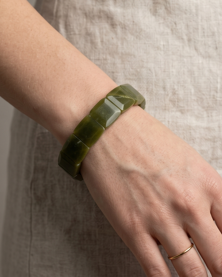 Handgjort Armband i Äkta Shah Maqsud – Unikt Hantverk