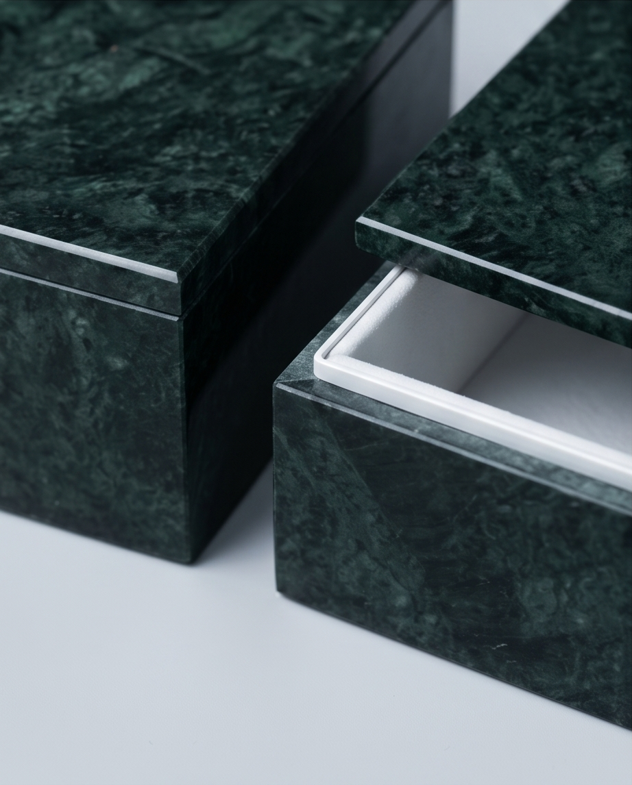 Heritage Stone Box – Handgjord Smyckesask i Äkta Natursten