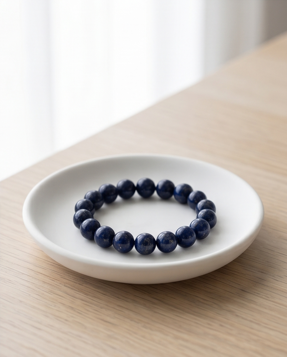 Lapis Vintage Oval Cuff – Handgjort Armband i Äkta Lapis Lazuli & Oxiderad Mässing